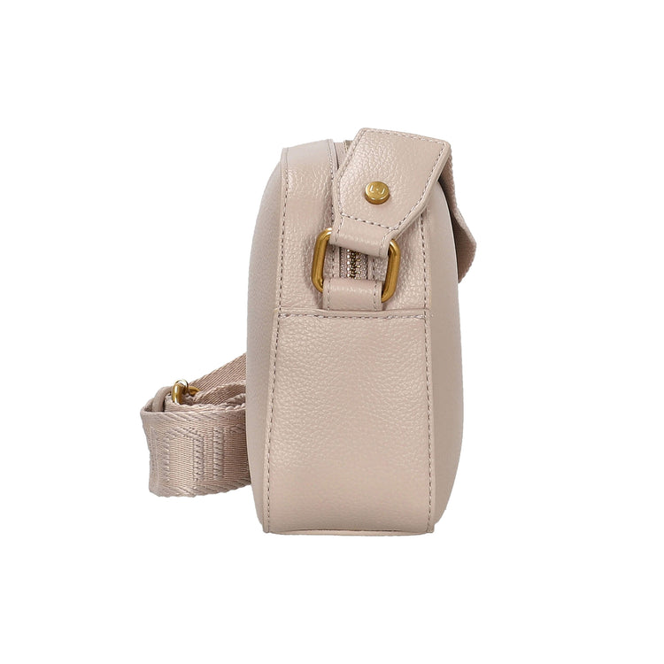 Borsa Donna con pochette interna staccabile beige laterale