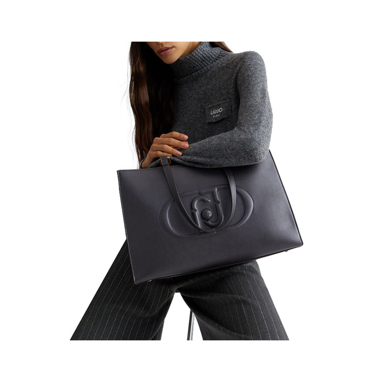 Borsa Donna Shopper con logo monogram frontale