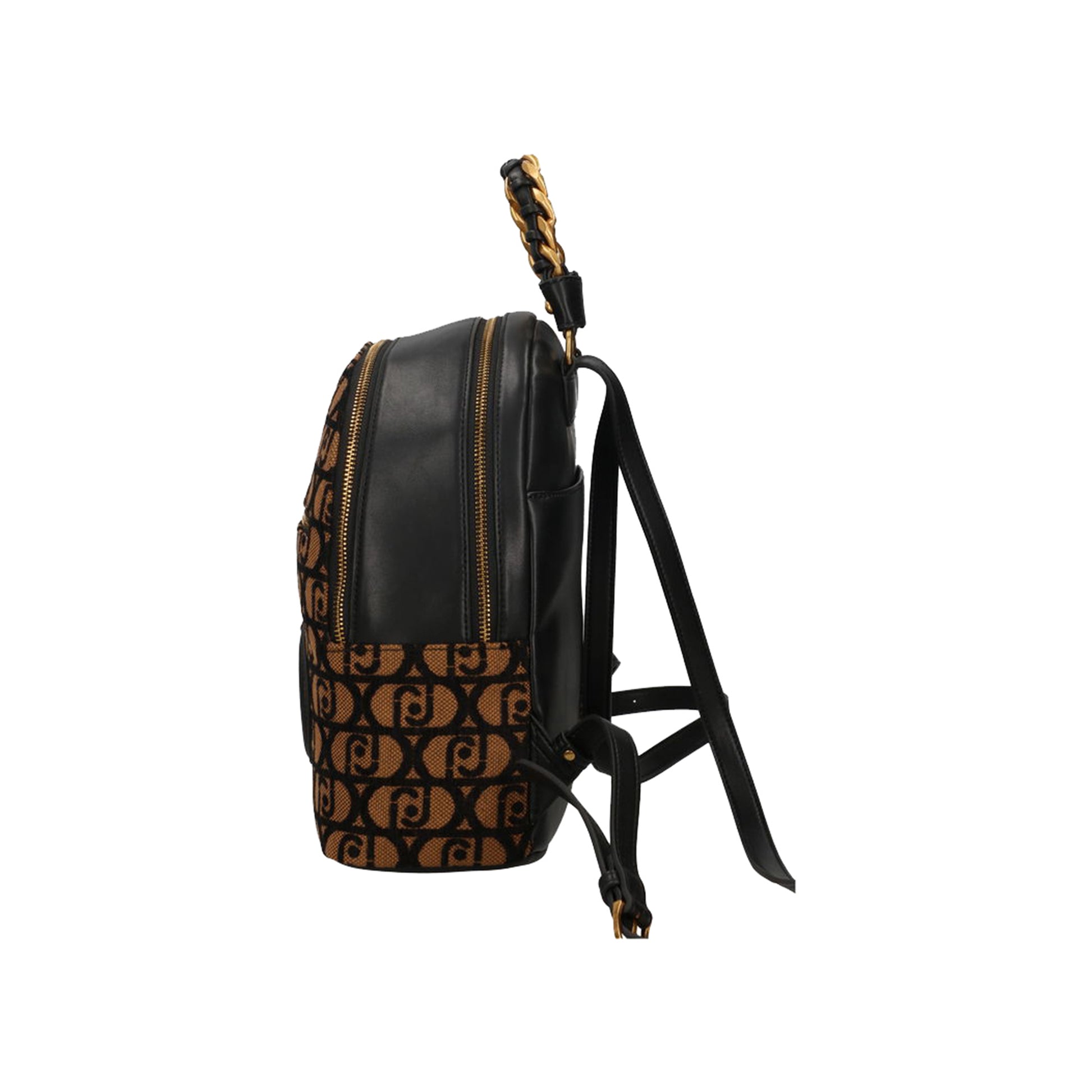 Zaino Donna con tasche a chiusura zip marrone