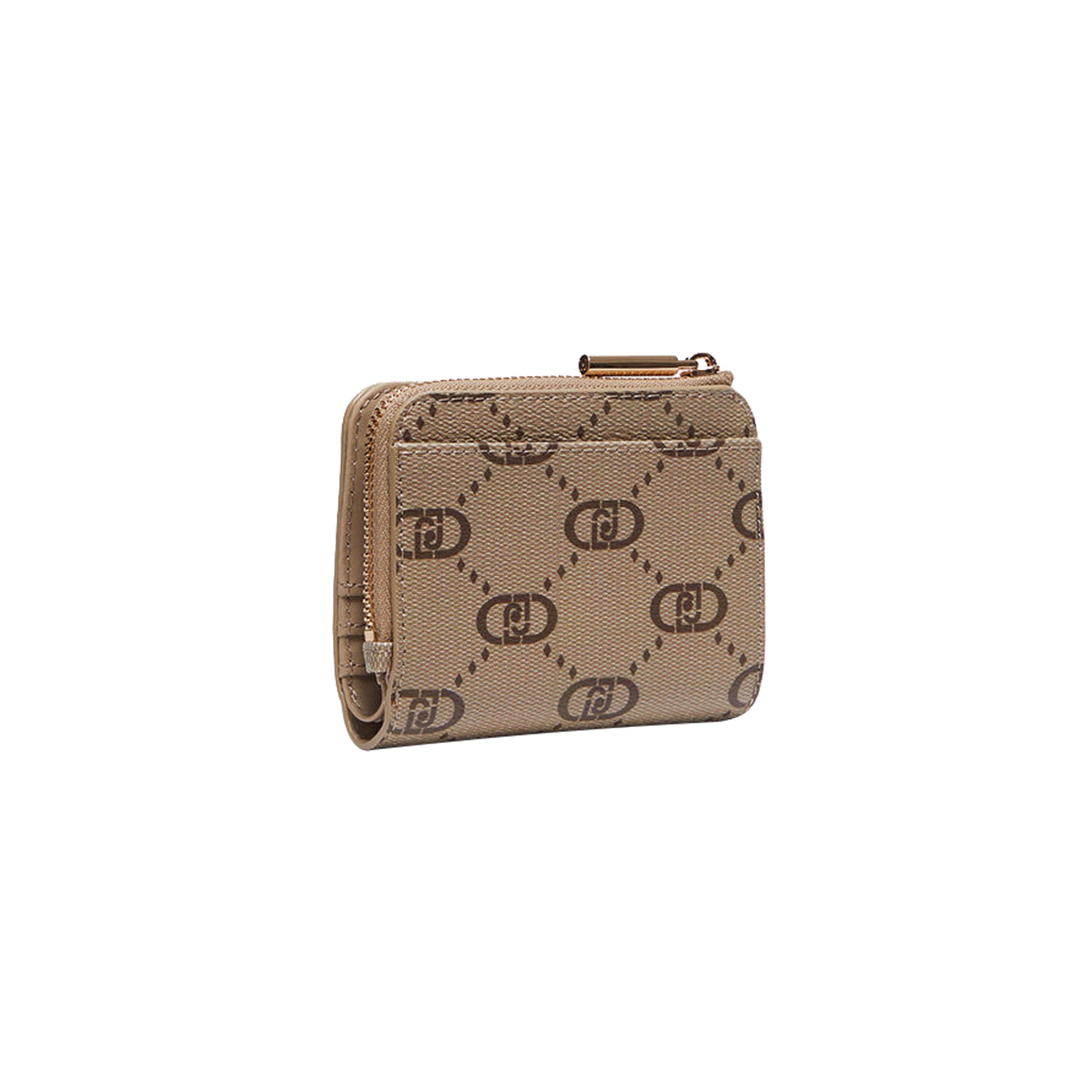 Portafoglio mini Donna con logo LJ all over beige retro