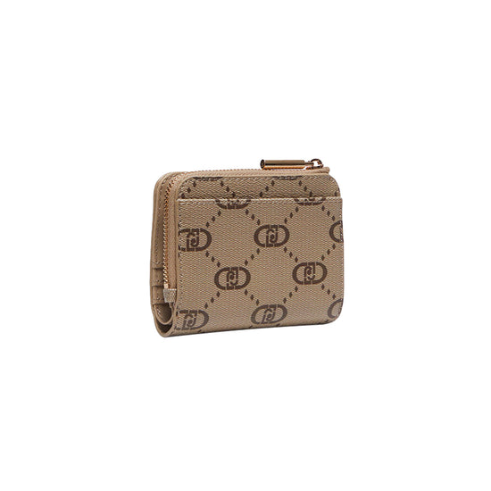 Portafoglio mini Donna con logo LJ all over beige retro