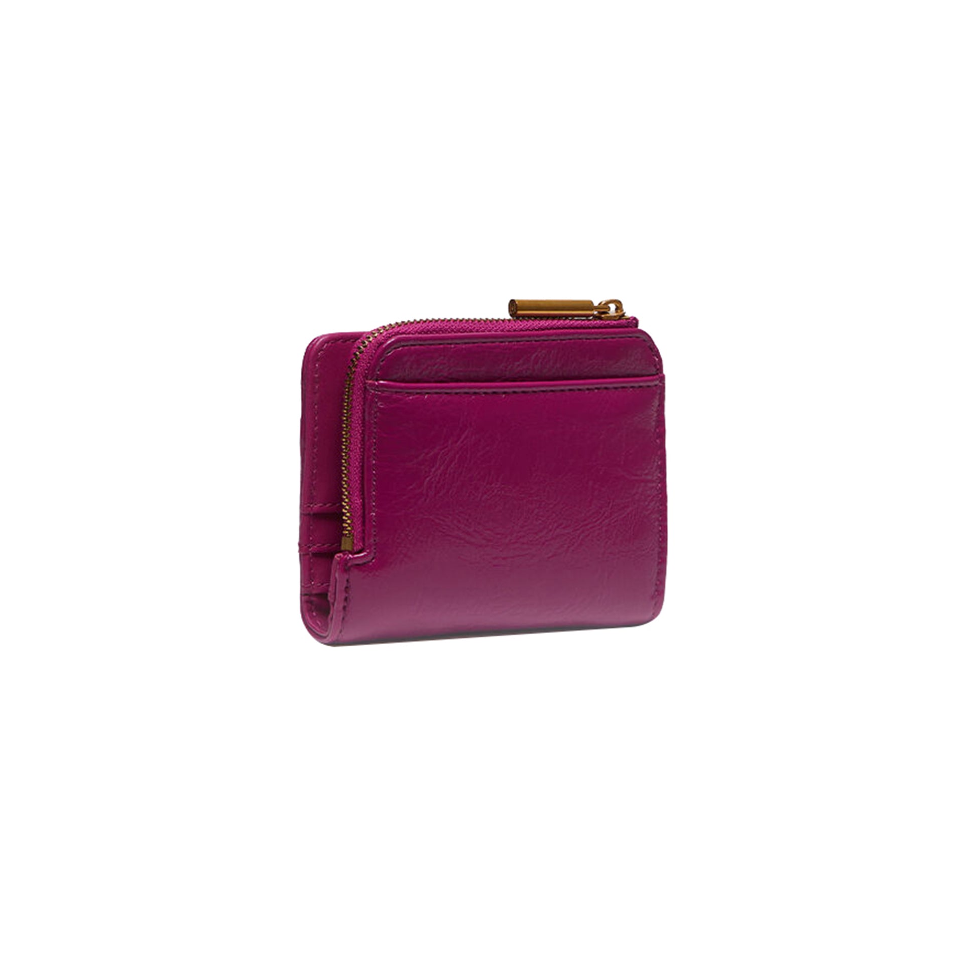 Portafoglio Donna piccolo glossy fucsia retro