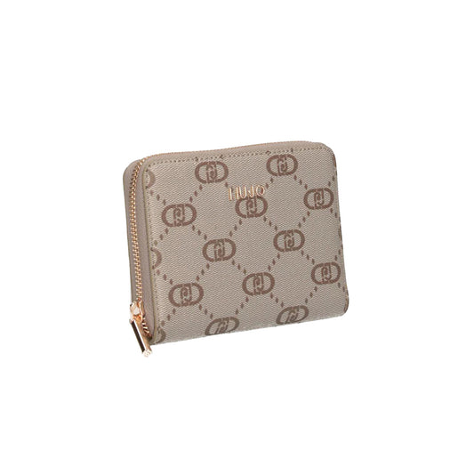 Portafoglio Donna in ecopelle monogram beige