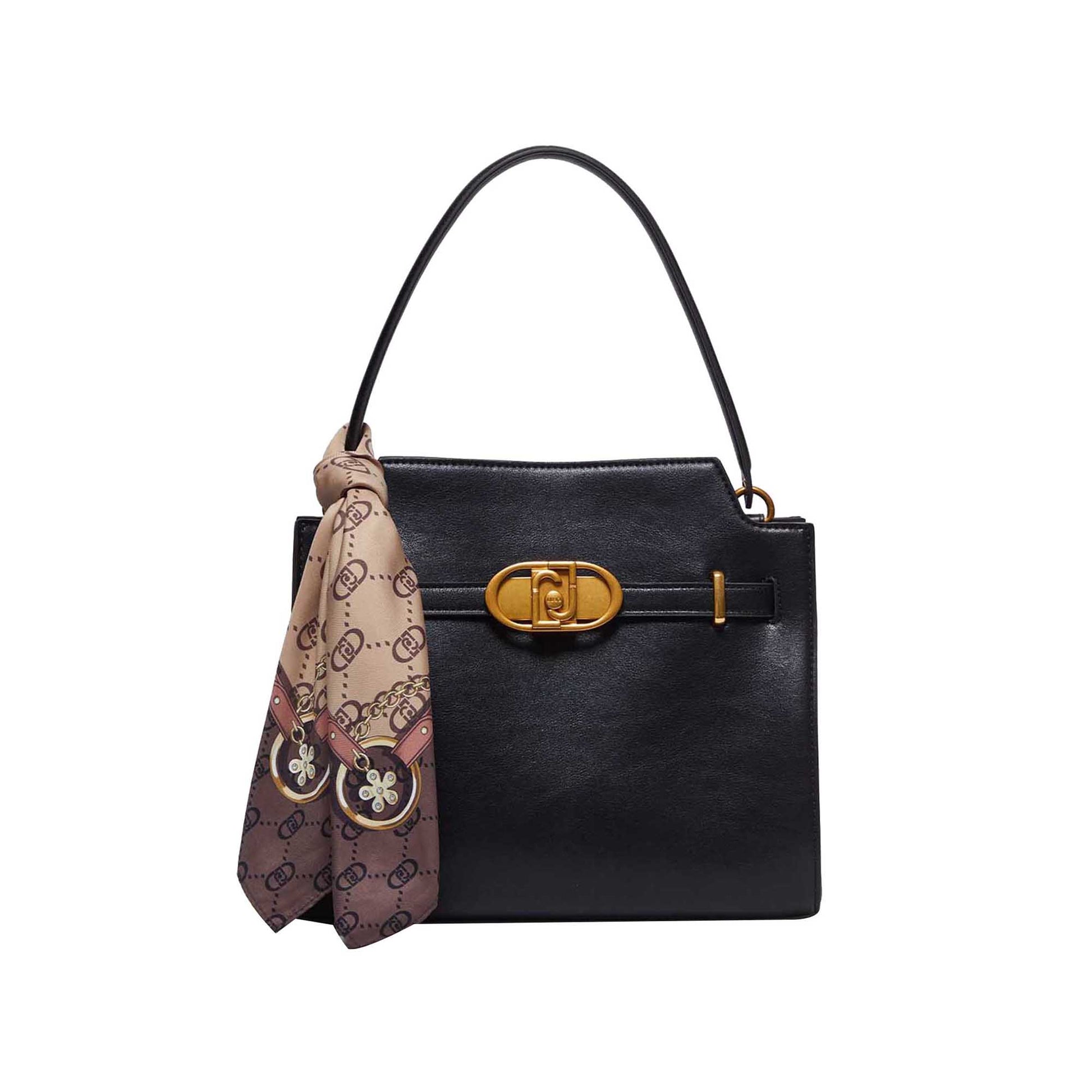 Borsa a mano Donna con foulard nera