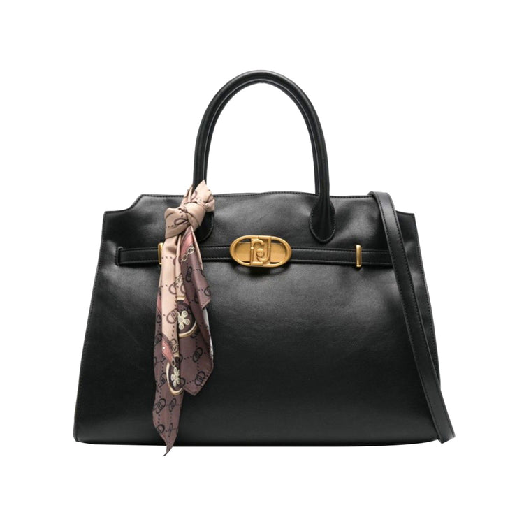 Women's bag with removable scarf