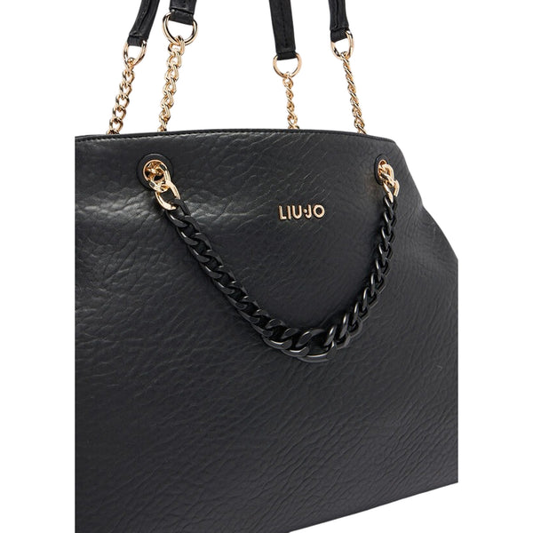 Borsa tote media con catena Nero dettaglio