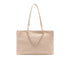 Borsa tote media con catena Beige