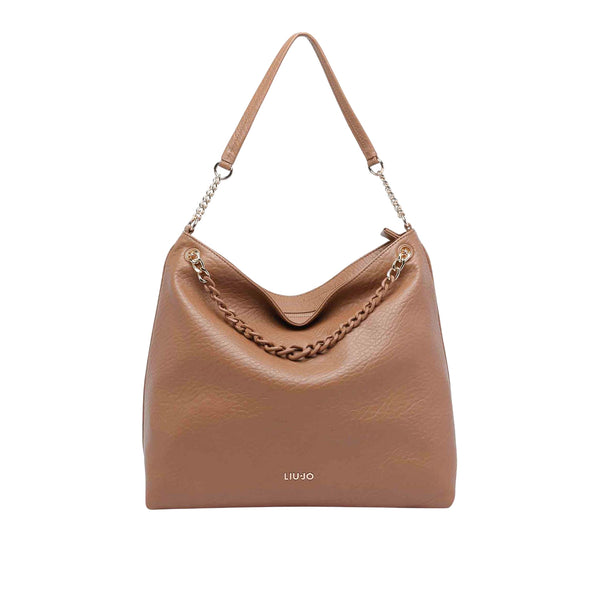 Borsa monospalla Donna con catena marrone