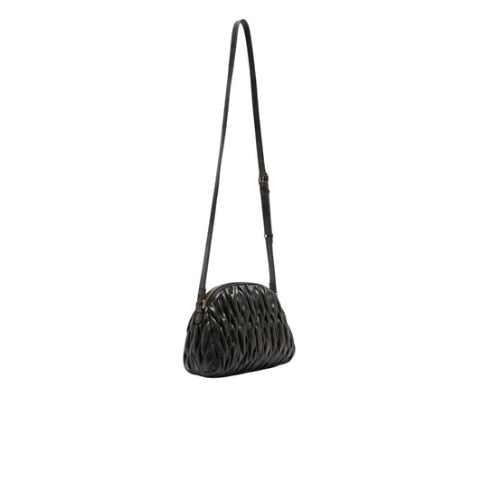 Borsa Donna a tracolla media matelassé Nero retro