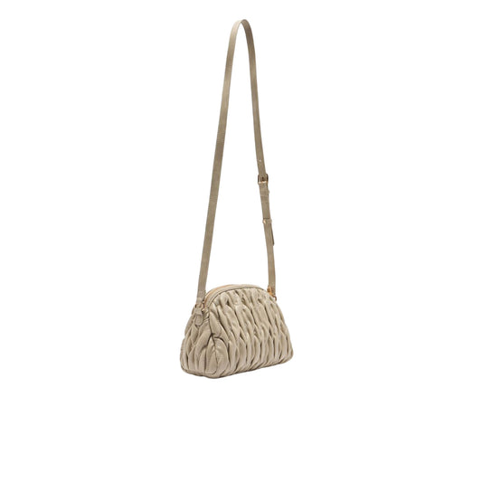 Borsa Donna a tracolla media matelassé Beige retro