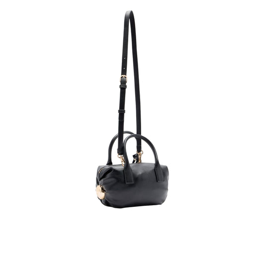 Borsa a mano piccola con charm Nero retro