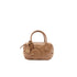 Borsa a mano piccola con charm Marrone