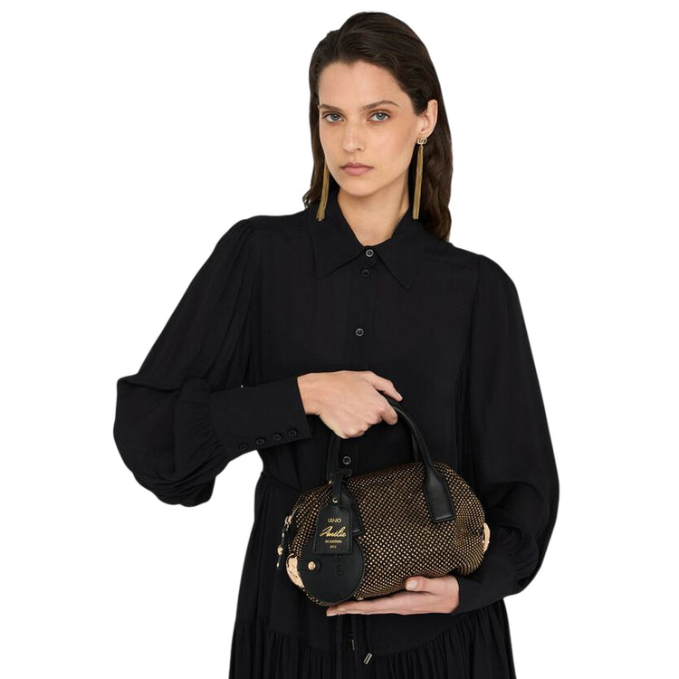 Borsa piccola Donna con strass all over modella