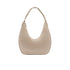 Borsa hobo grande con manico con catena beige