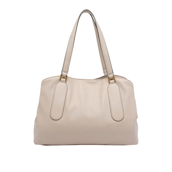 Borsa Donna media con fibbie decorative Beige retro