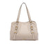 Borsa Donna media con fibbie decorative Beige