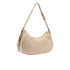 Borsa Donna Hobo media a mezzaluna Beige retro