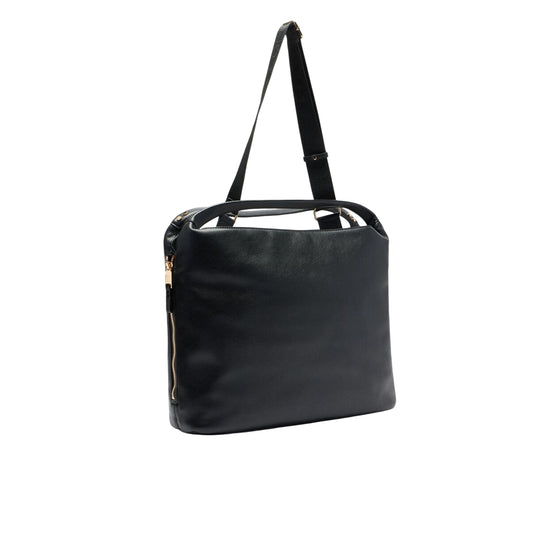 Borsa Donna hobo grande con tracolla Nero retro
