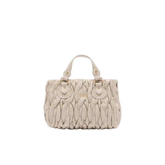 Borsa a mano piccola matelassé Beige