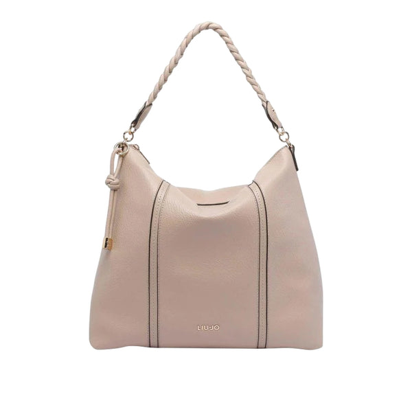 Borsa monospalla Donna con manico intrecciato Beige