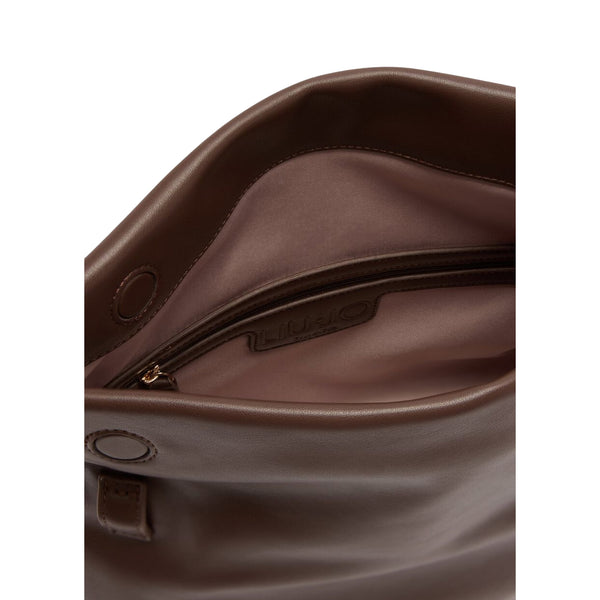 Borsa a spalla media da Donna Marrone interno
