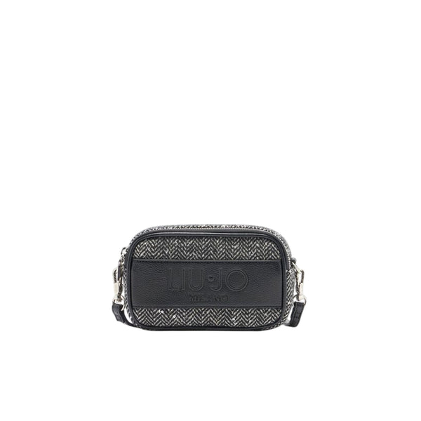Borsa Donna a tracolla piccola chevron con paillettes