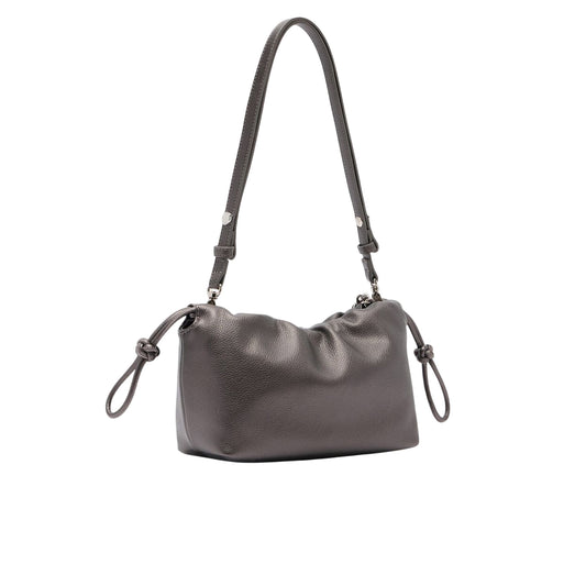 Borsa a spalla piccola Donna con catena Grigio retro