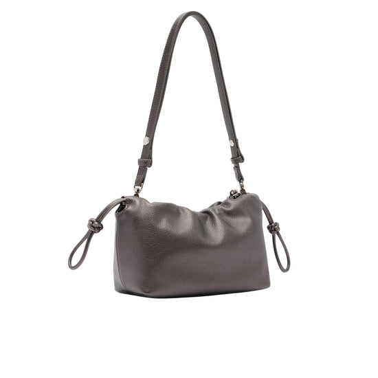 Borsa a spalla piccola Donna con catena Grigio retro