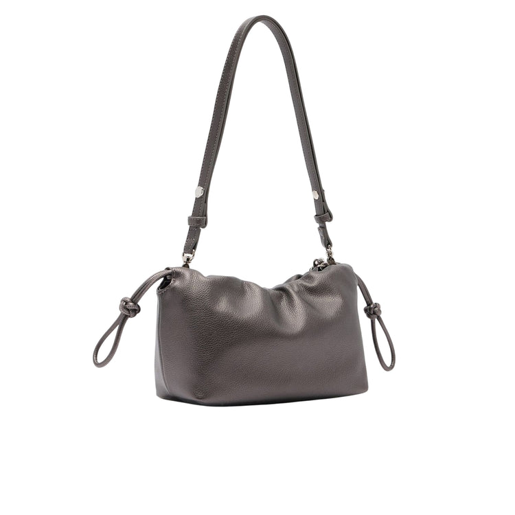 Borsa a spalla piccola Donna con catena Grigio retro