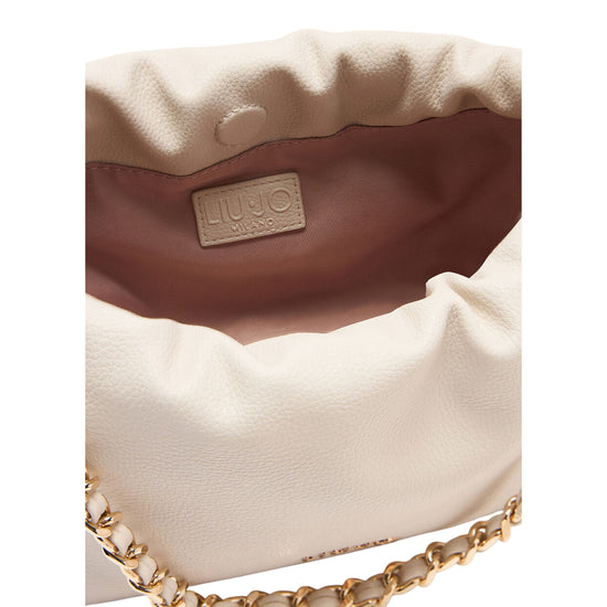 Borsa a spalla piccola Donna con catena Bianco interno