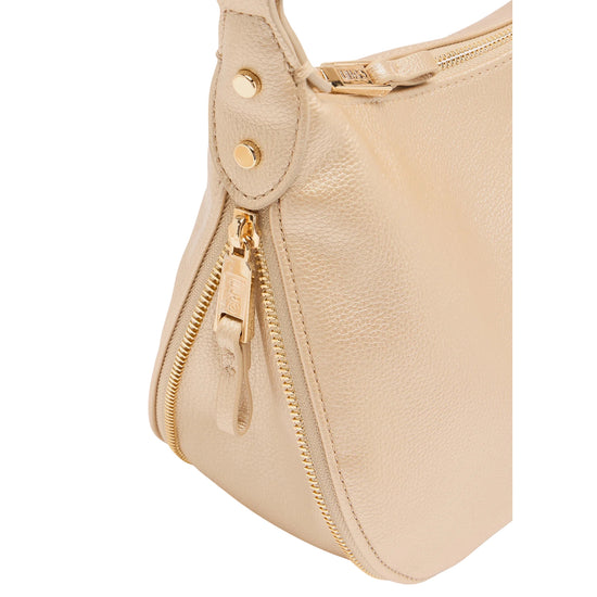 Borsa a mezzaluna con tracolla in gros grain dettaglio