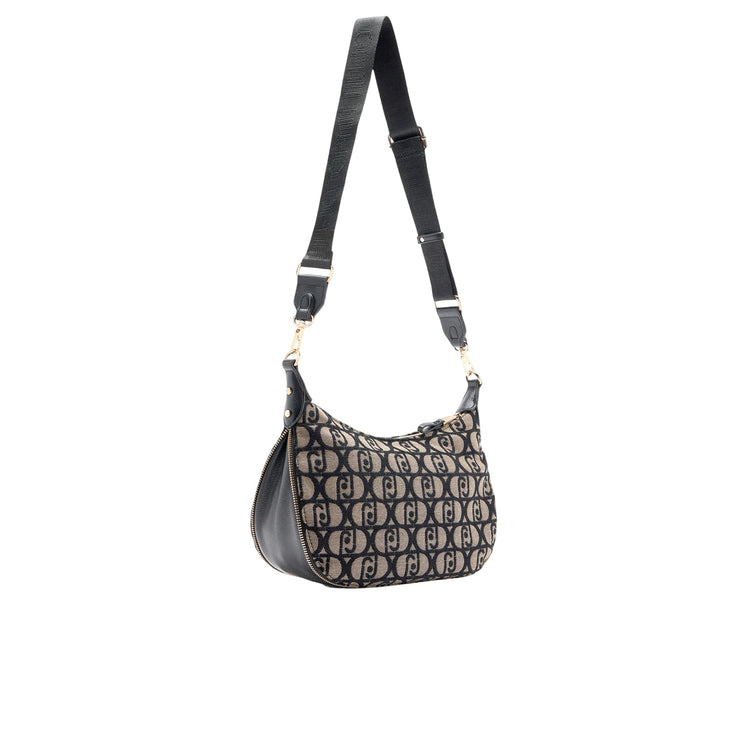 Borsa media Donna con logo jacquard all over retro