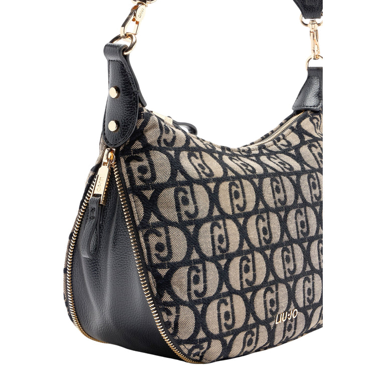 Borsa media Donna con logo jacquard all over dettaglio