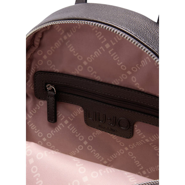 Zaino Donna con spallacci con borchie Grigio interno