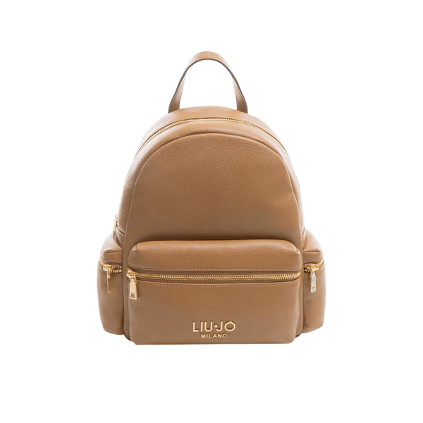 Zaino Donna con spallacci con borchie Marrone