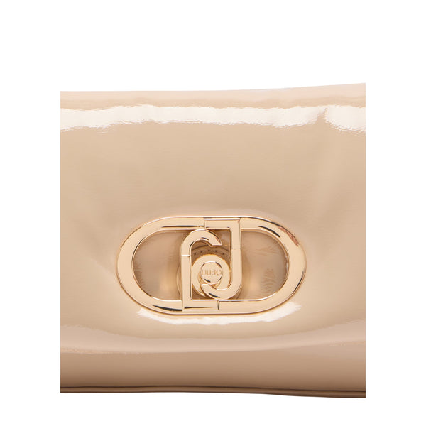 Borsa Donna LaPuffy media glossy Beige dettaglio