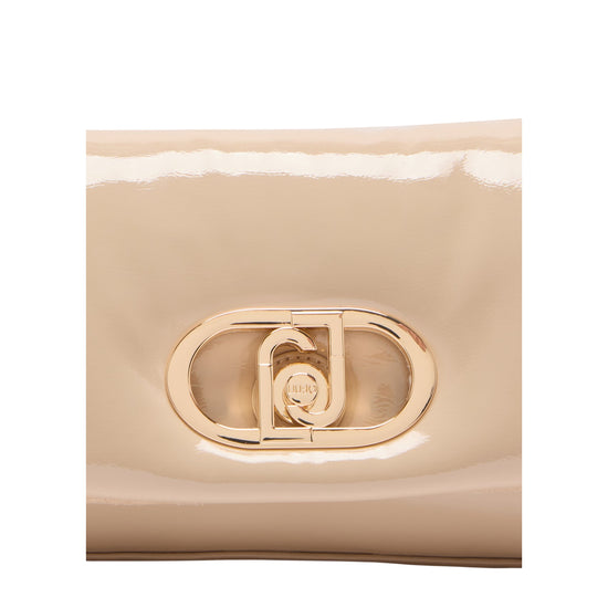 Borsa Donna LaPuffy media glossy Beige dettaglio