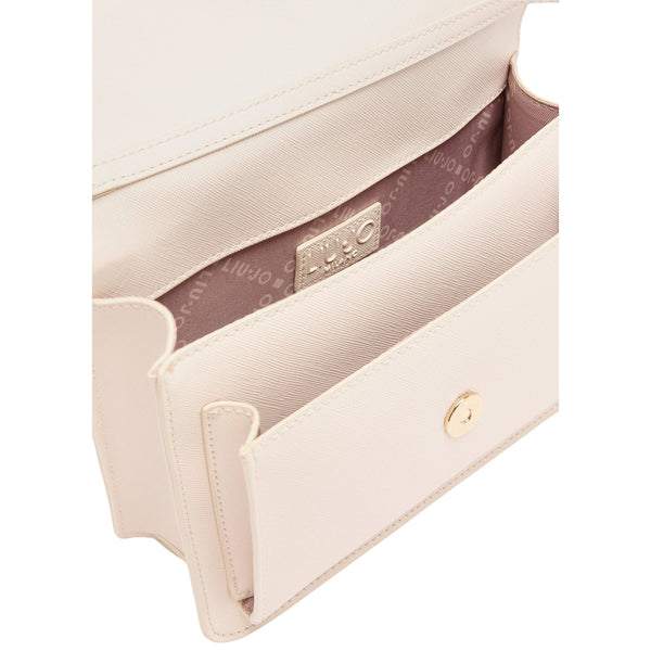 Borsa a tracolla Donna con logo in rilievo Bianco interno