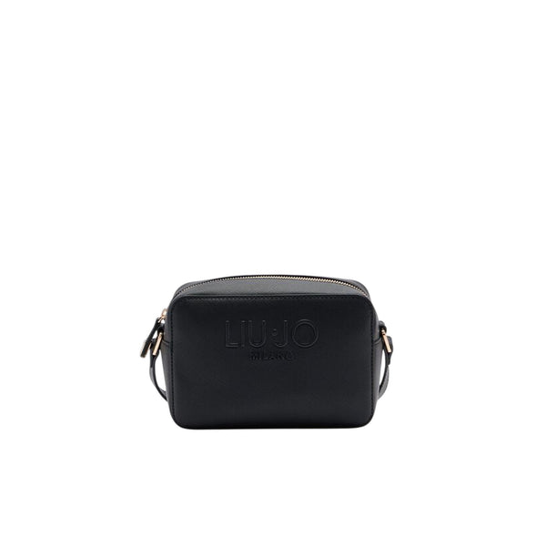Borsa a tracolla Donna con logo a rilievo Nero