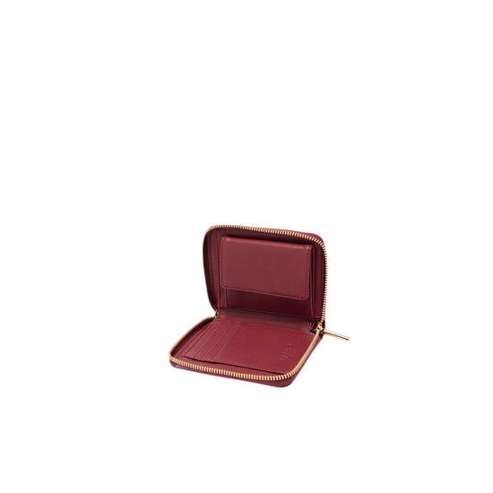 Portafoglio Donna zip around mini Rosso interno