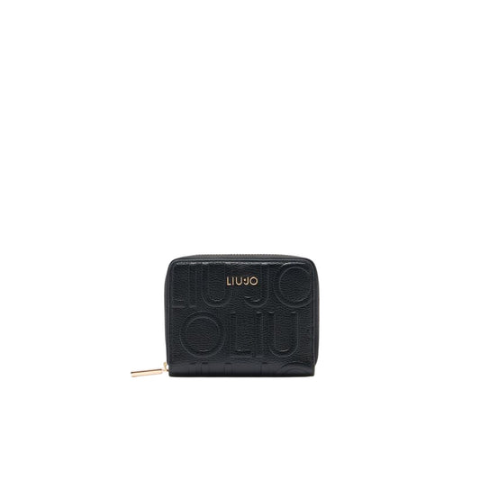 Portafoglio Donna con logo a rilievo all over Nero