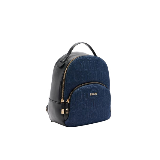 Zaino medio da Donna in denim con logo 