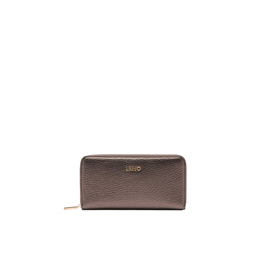 Portafoglio Donna grande zip around Marrone