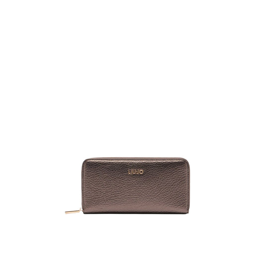 Portafoglio Donna grande zip around Marrone