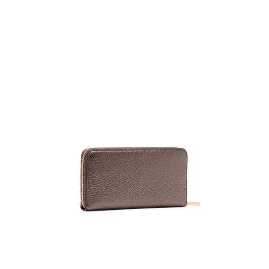 Portafoglio Donna grande zip around Marrone retro