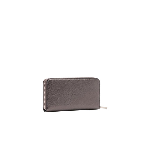 Portafoglio Donna grande Grigio con logo frontale retro