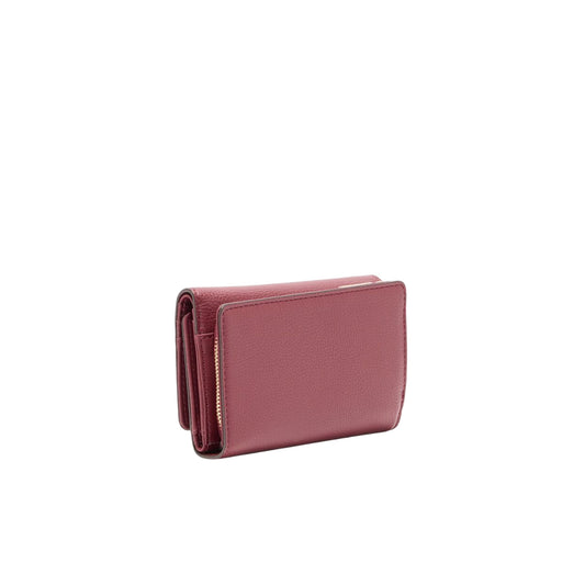 Portafoglio Donna con bottone a pressione Rosso retro