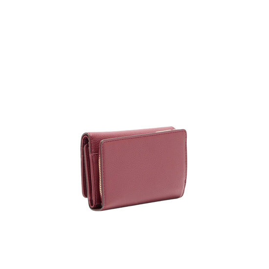 Portafoglio Donna con bottone a pressione Rosso retro