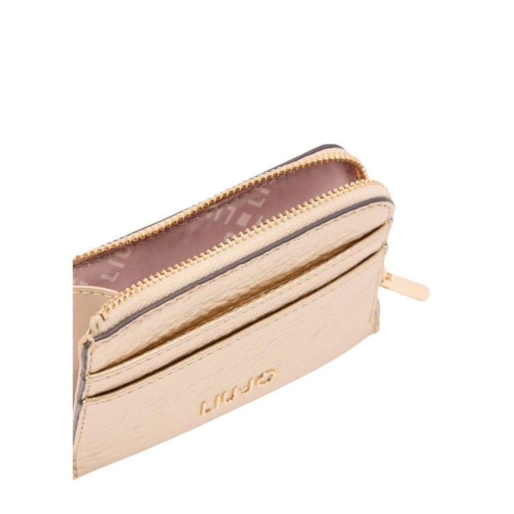 Portacarte Donna Oro effetto bottalato