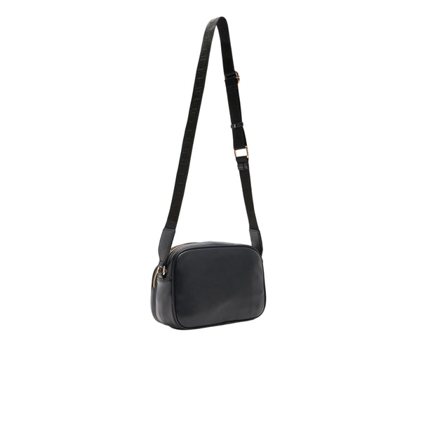 Borsa Donna a tracolla media con tasca davanti Nero retro